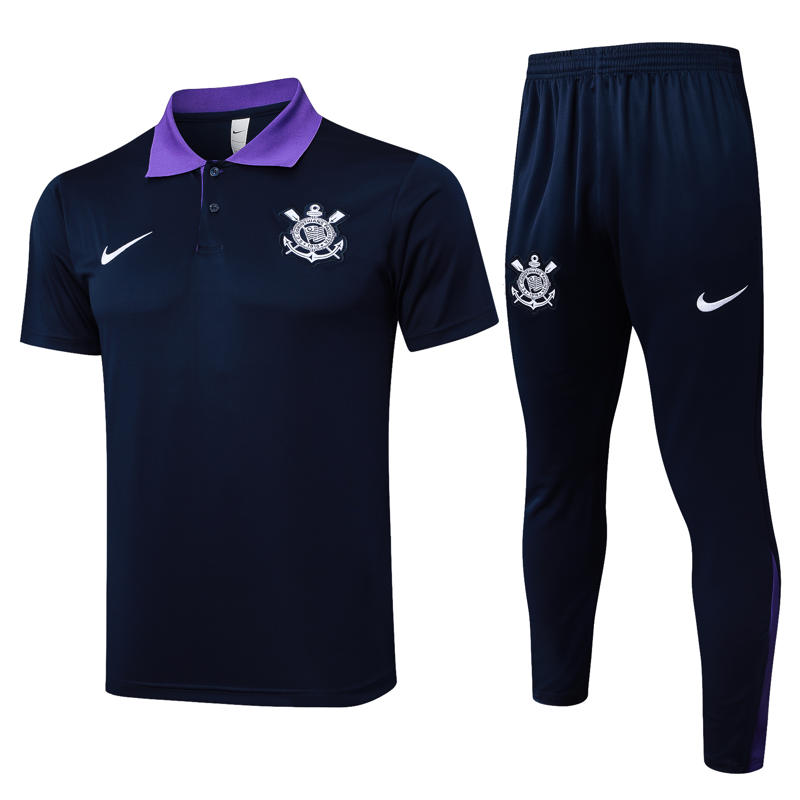 KIT POLO Corinthians Preto 25-26