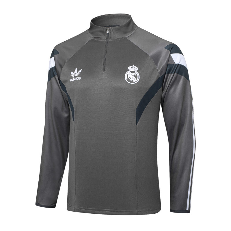Jaqueta Treino Real Madrid Cinza 25-26