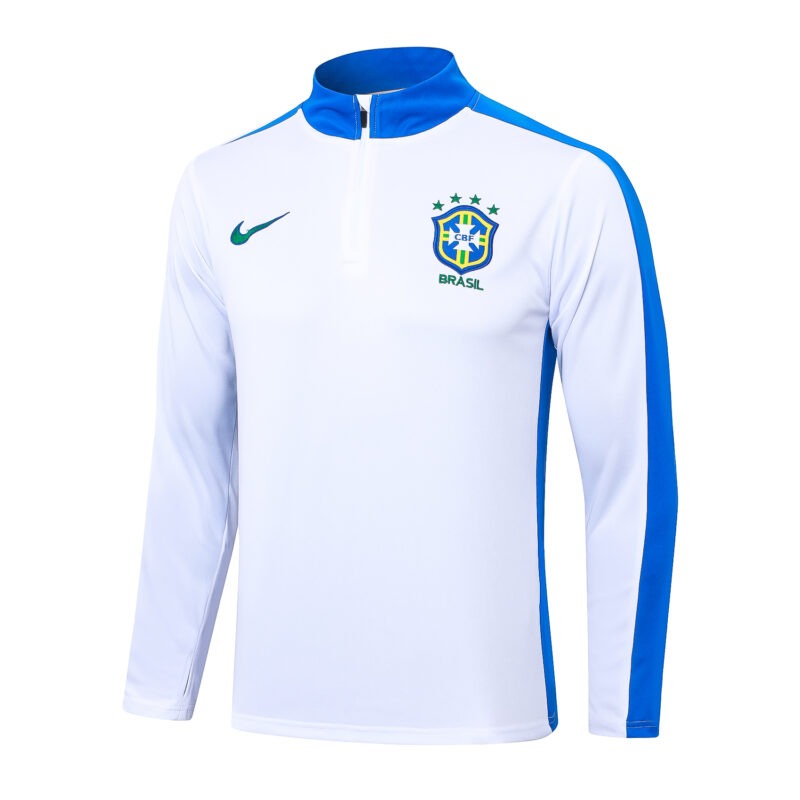 Jaqueta Treino Brasil Branco 25-26