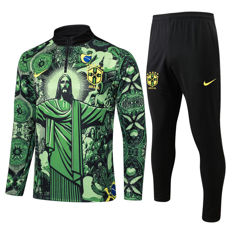 Conjunto Treino Brasil Verde 25-26