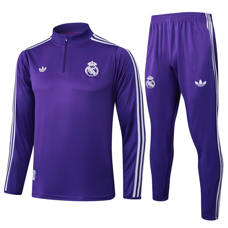 Conjunto Treino Real Madrid Roxo 25-26