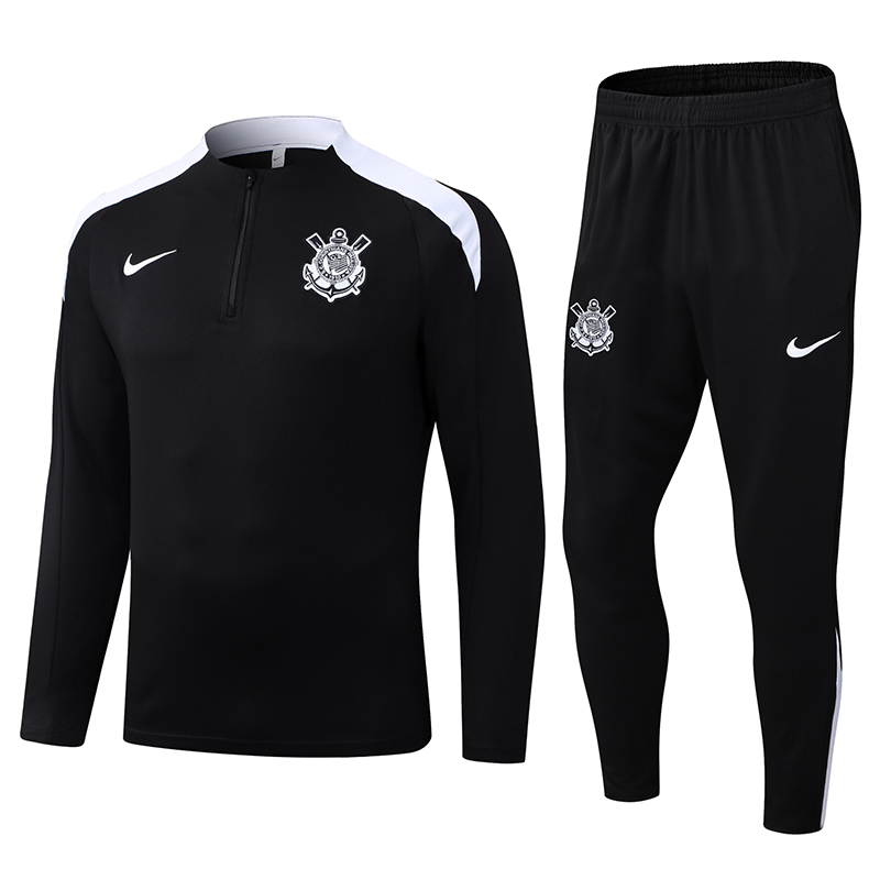 Conjunto Treino Corinthians Preto 25-26