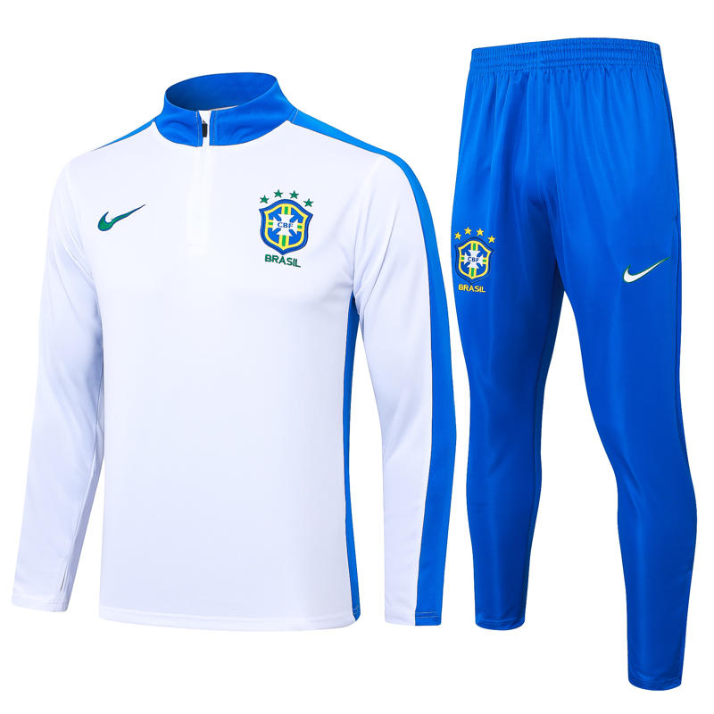 Conjunto Treino Brasil Branco 25-26 - Imagem 1