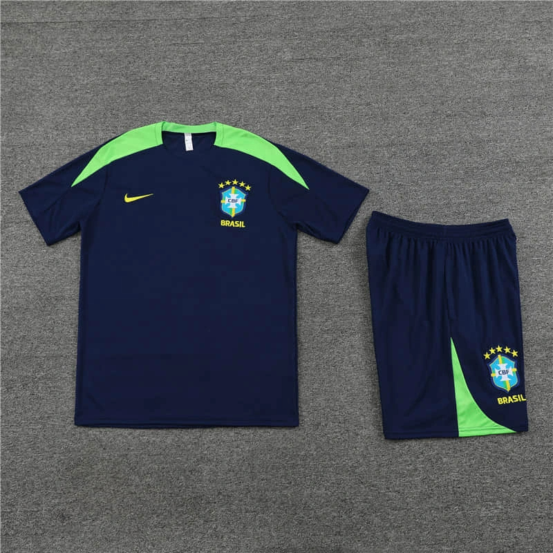 Kit Treino Seleção Brasileira Azul - Imagem 1