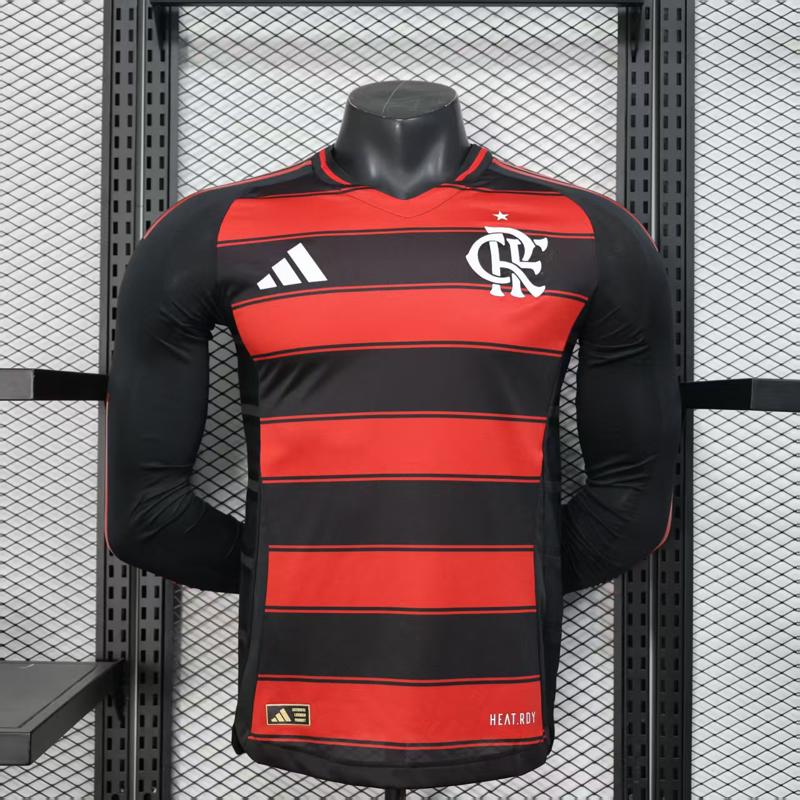 Flamengo Titular 25-26 Manga Longa Player - Imagem 1