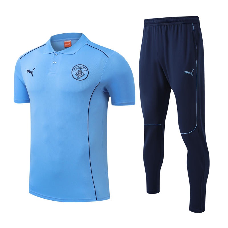 KIT POLO Manchester City Azul 25-26 - Imagem 1