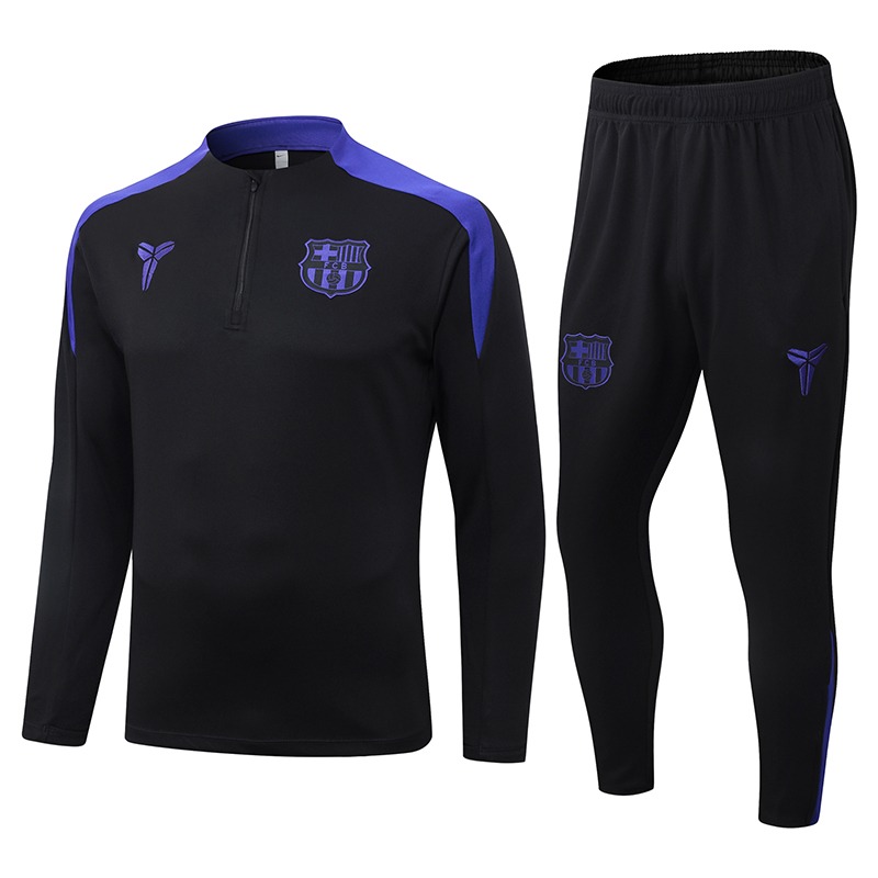 Conjunto Treino Barcelona Preto 25-26 - Imagem 1