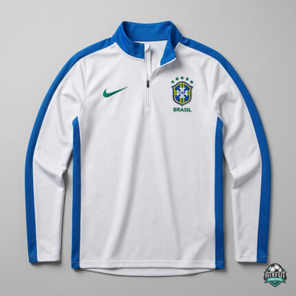 Jaqueta Treino Brasil Branco 25-26