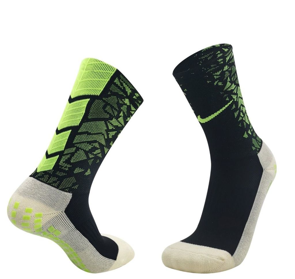 Meia Pro Antiderrapante Verde - Imagem 1