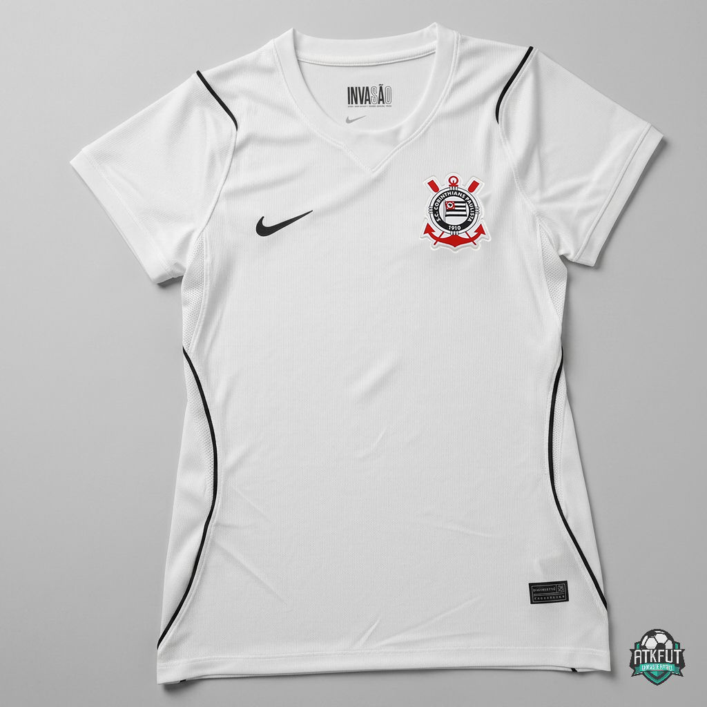 corinthians 26-27 feminina home.jpg Corinthians Home 26-27 Feminina - Imagem 1