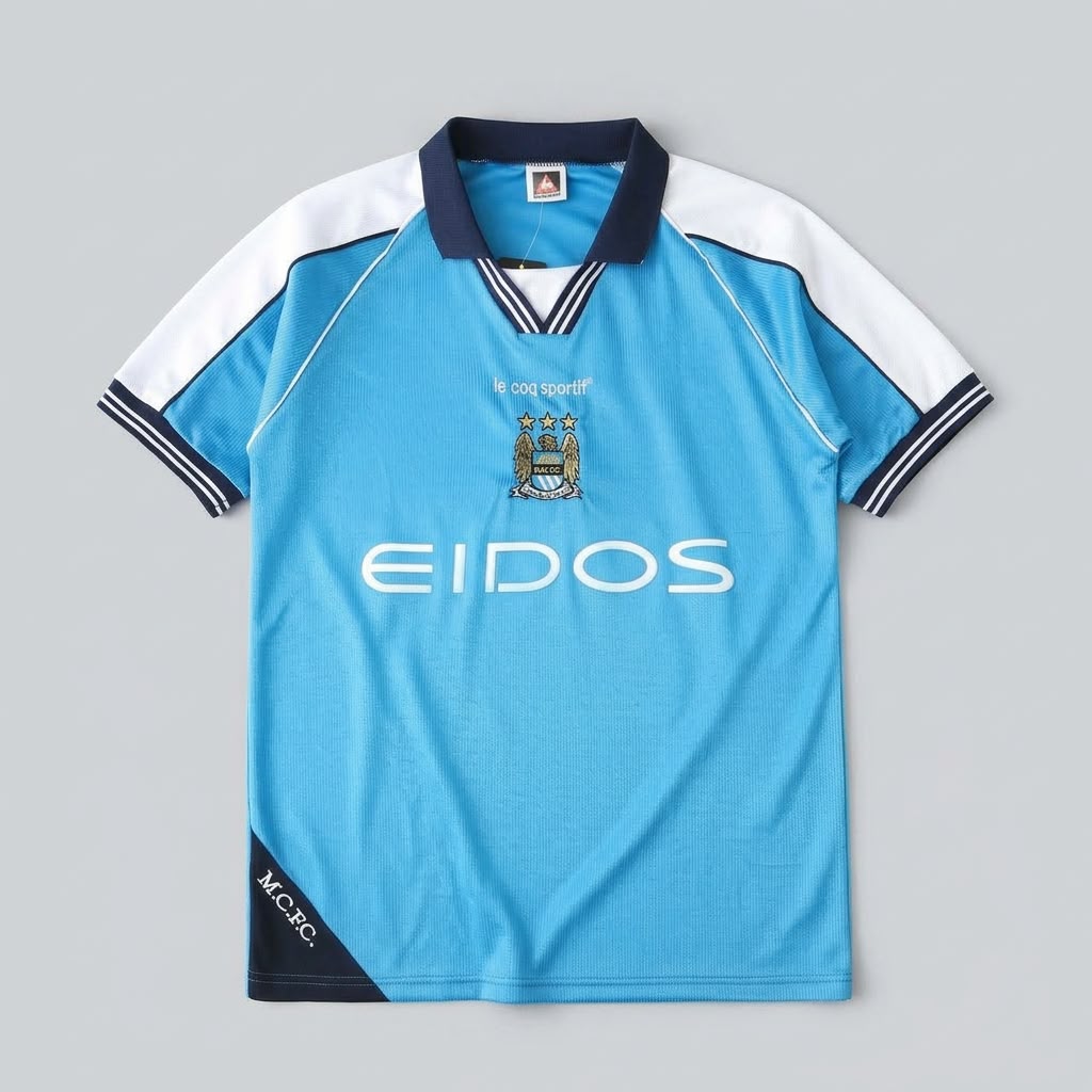 WhatsApp Image 2026-09-15 at 14.03.27 Manchester City Retro 1999 - Imagem 1