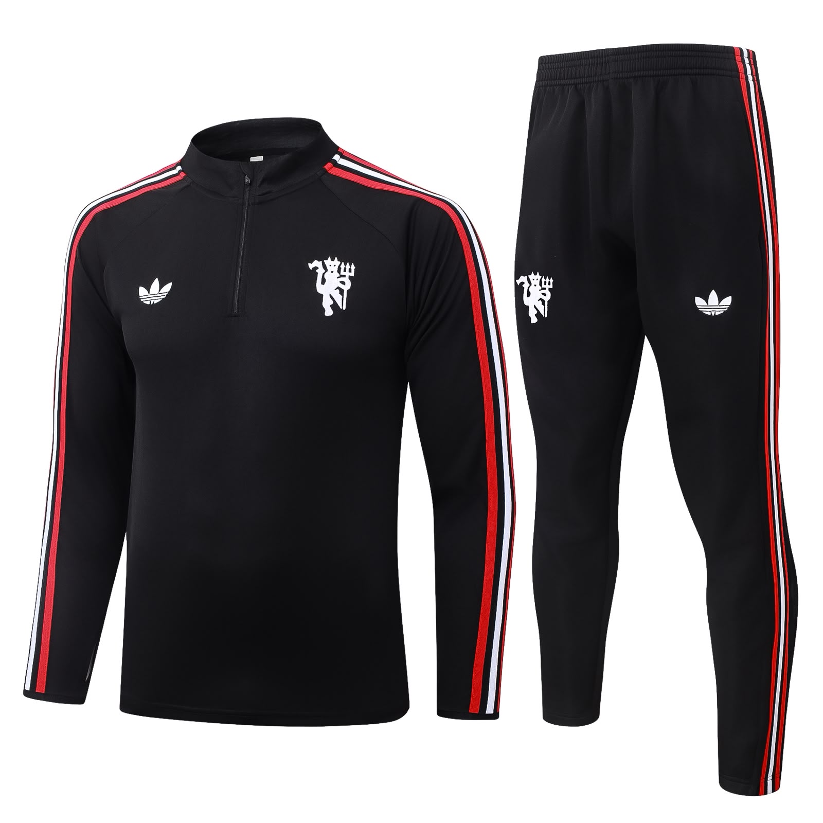 WhatsApp Image 2026-09-15 at 14.03.47 (2) Conjunto Treino Manchester United Preto 26-27 - Imagem 1